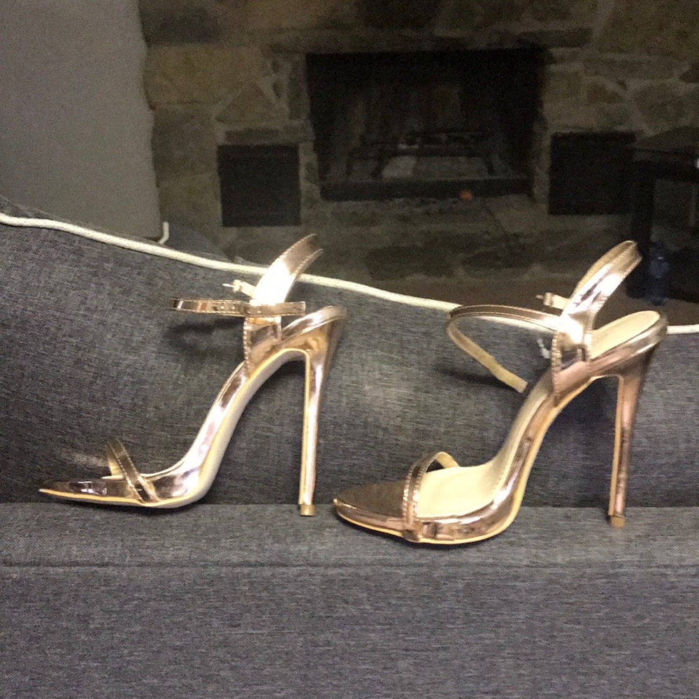Rose Gold heels size 7